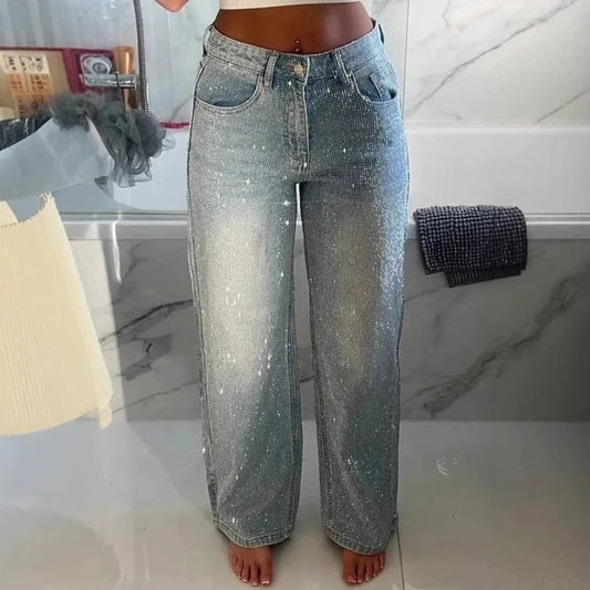 Hochgeschnittene Jeans